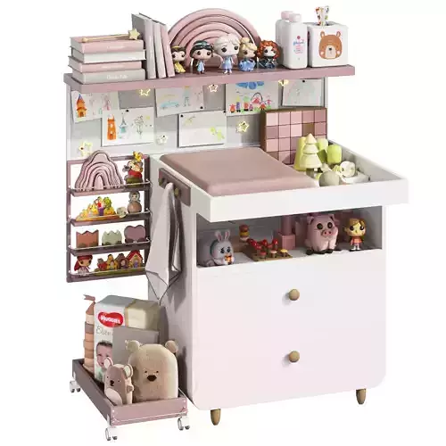 IKEA MYLLRA Changing Table with Decor