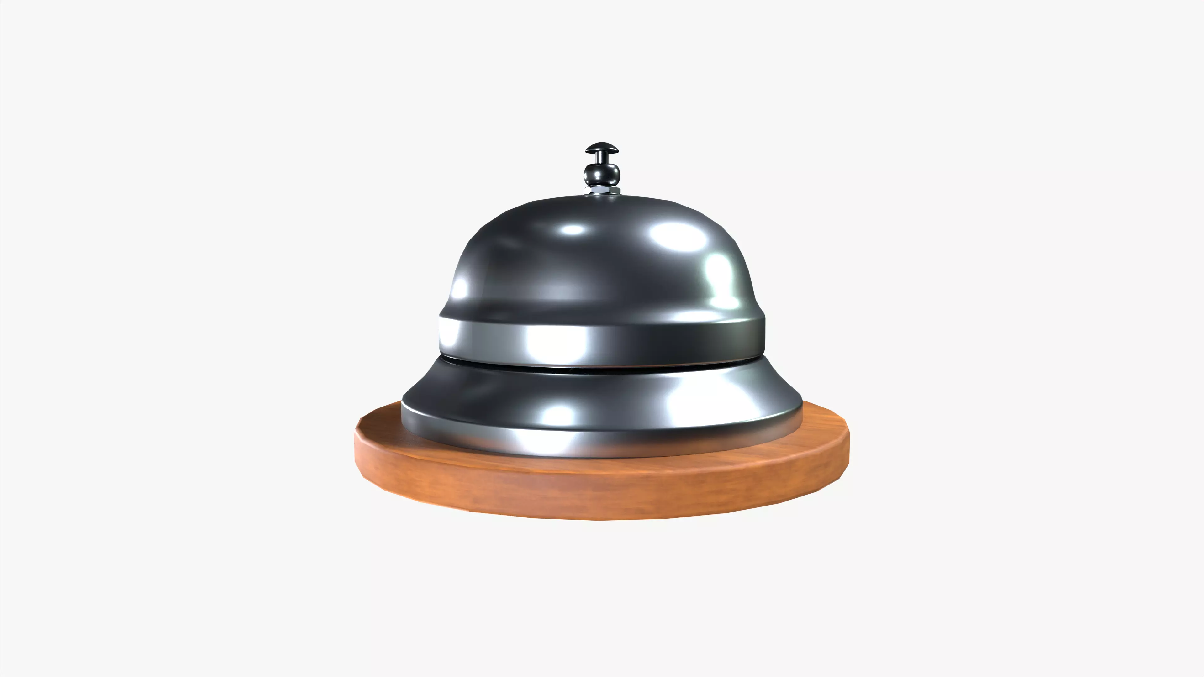 Table calling bell 3D model_5