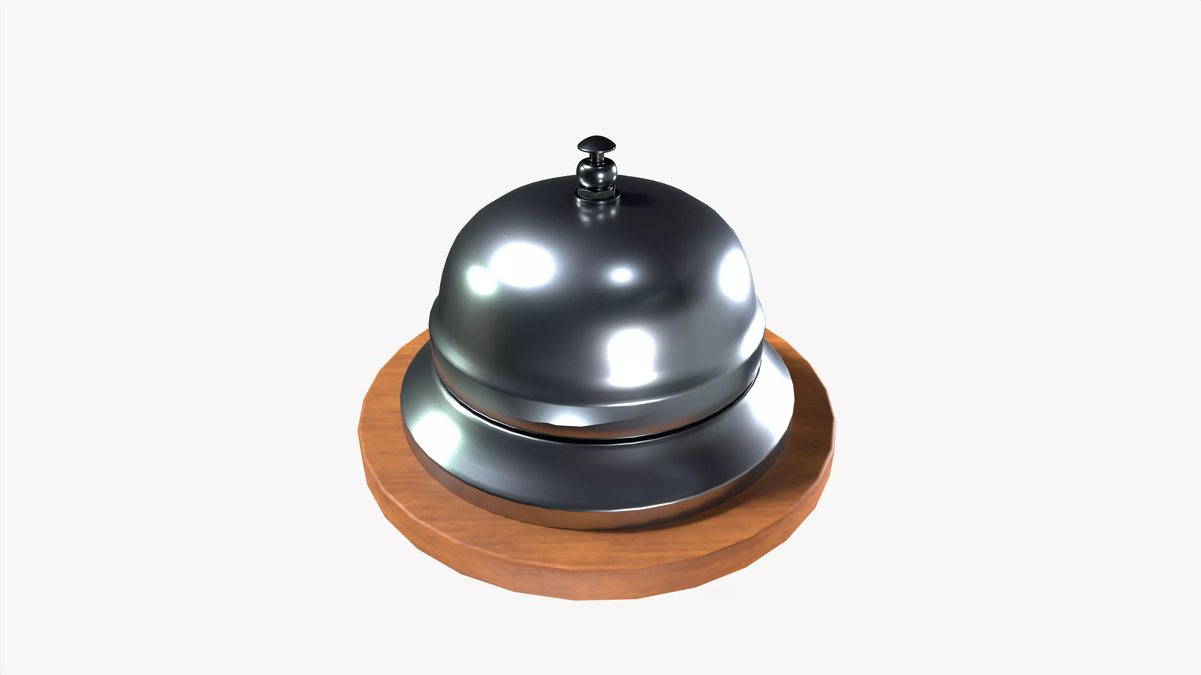 Table calling bell 3D model_3