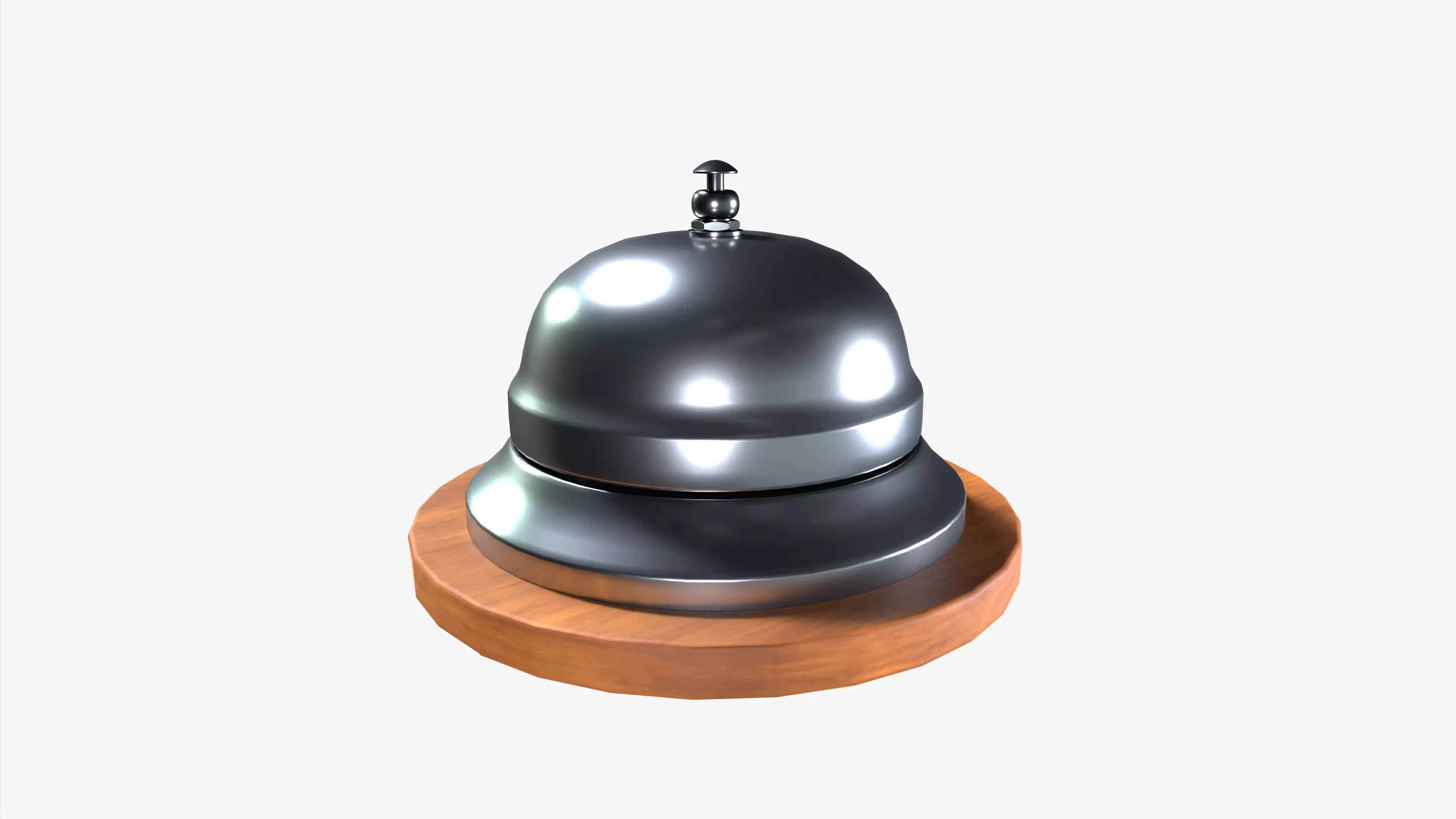 Table calling bell 3D model_0