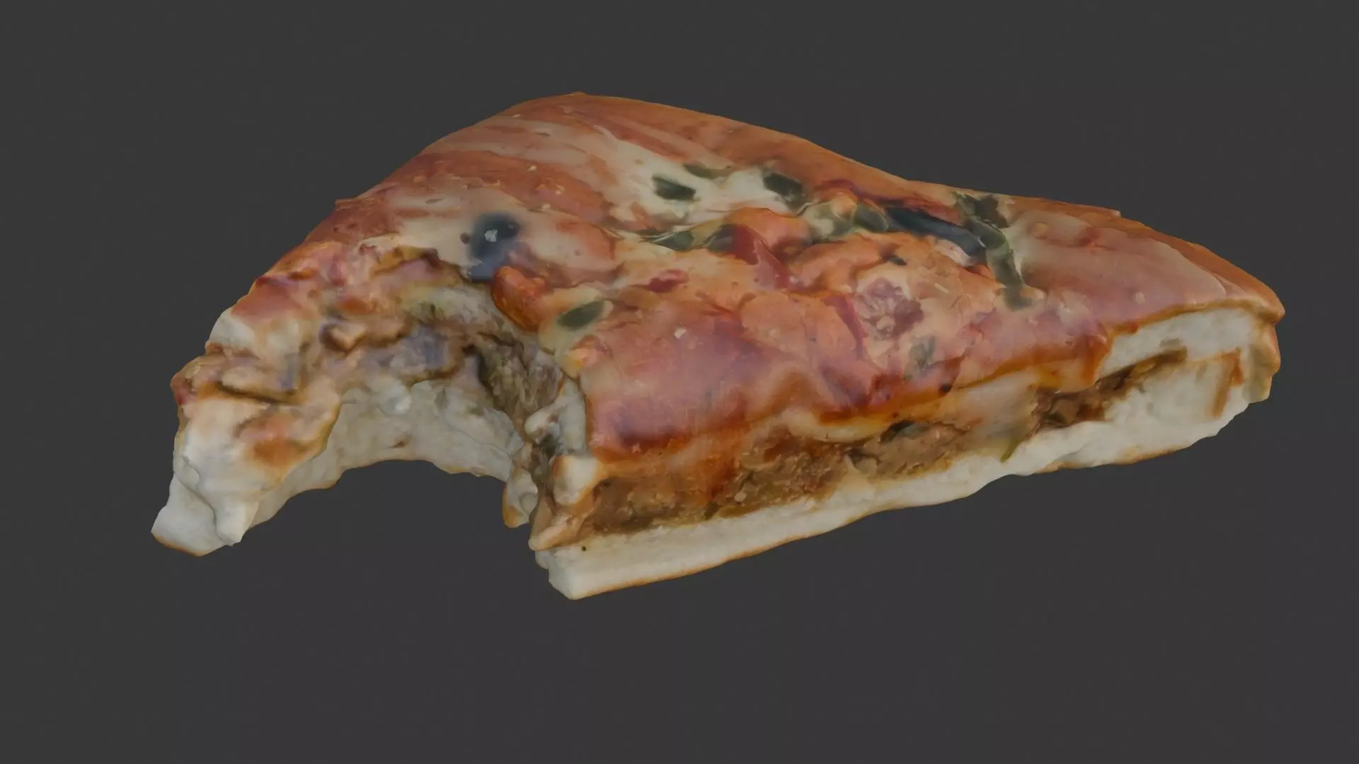 Savory Pastry Slice Scan Low-poly 3D model_1