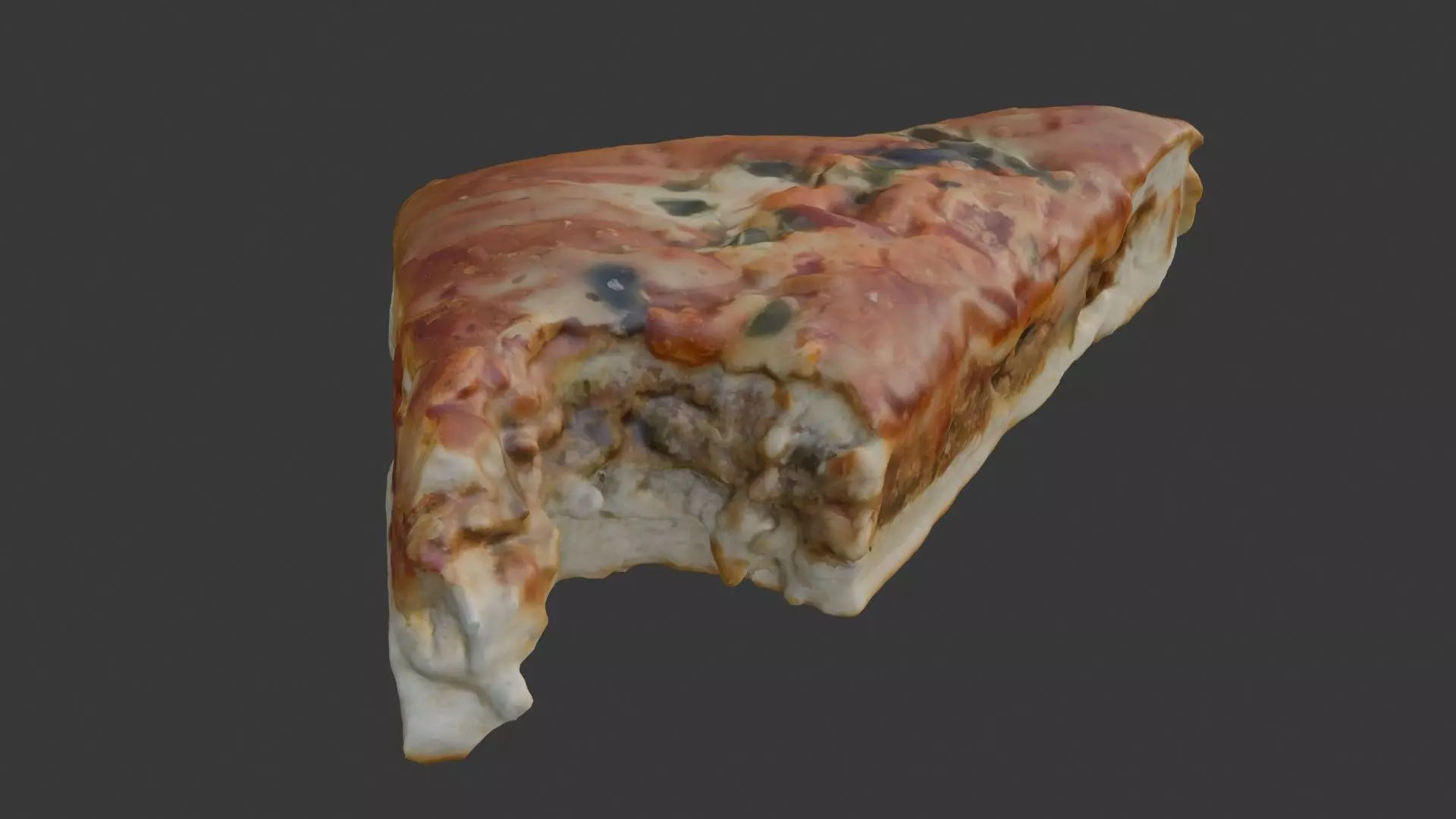 Savory Pastry Slice Scan Low-poly 3D model_4