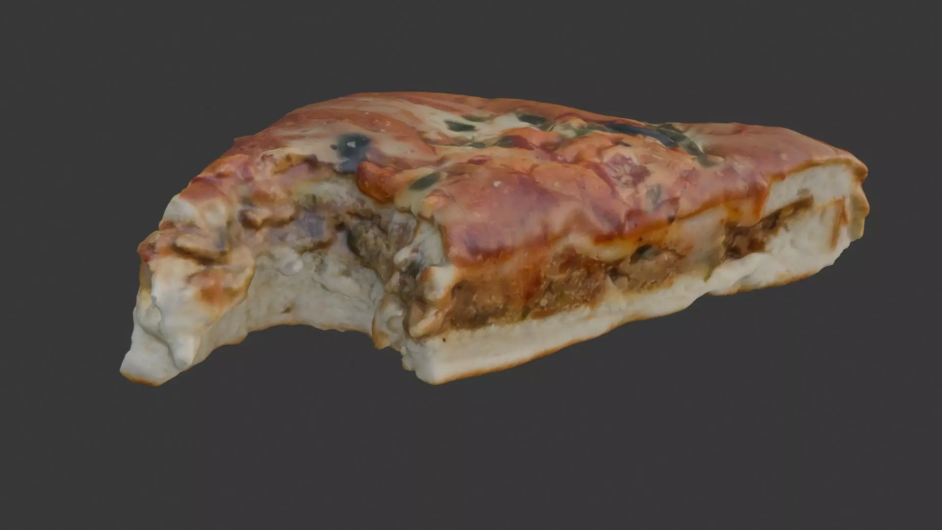 Savory Pastry Slice Scan Low-poly 3D model_7