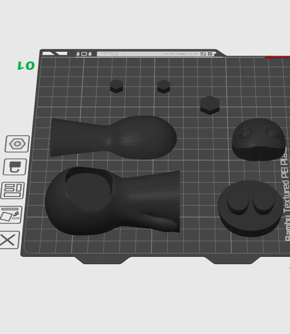 Cute Hooded Figurine Cut Parts for Easy 3D Printing 3D print model_5