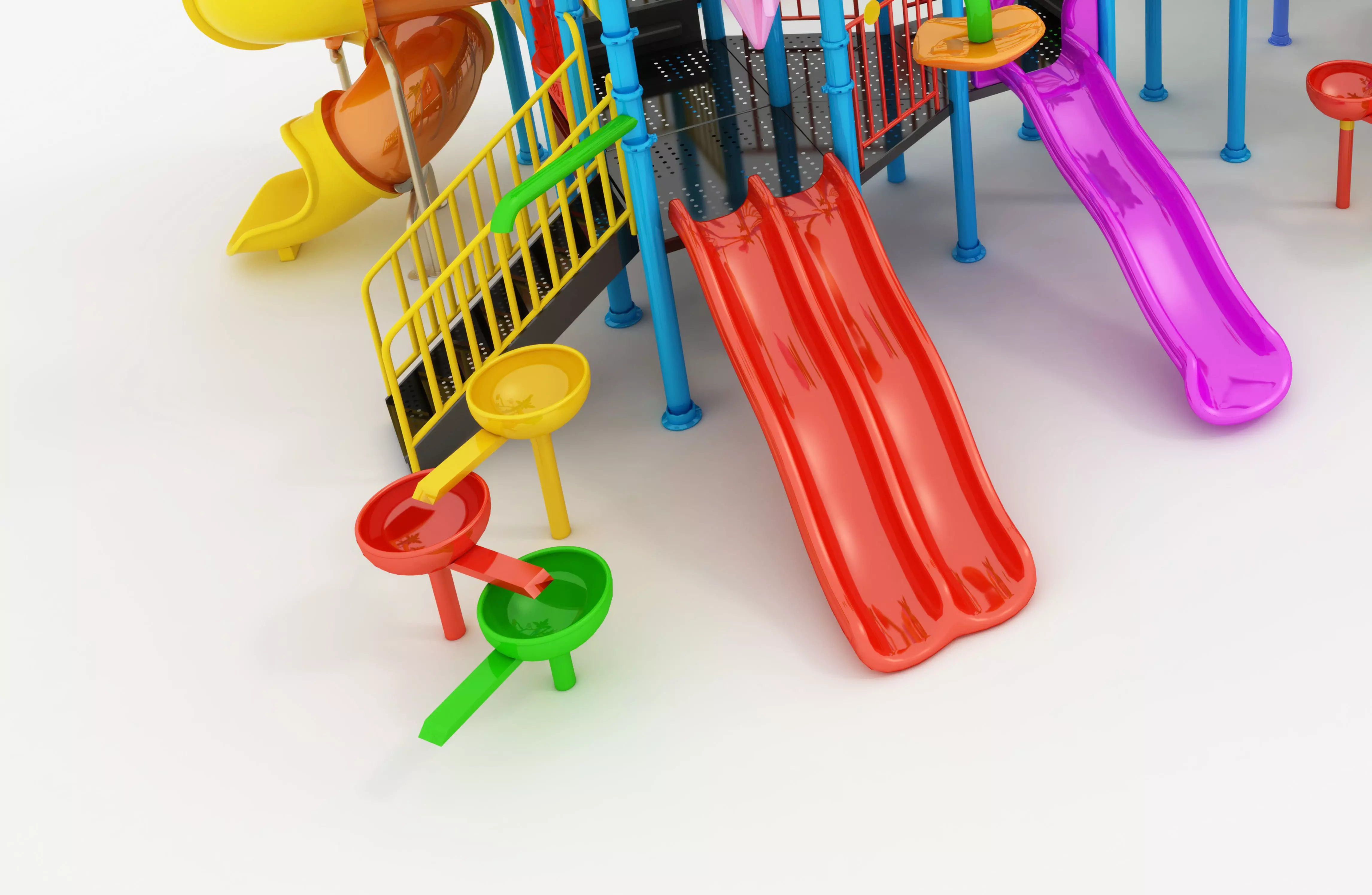 Water Slides 3D model_2