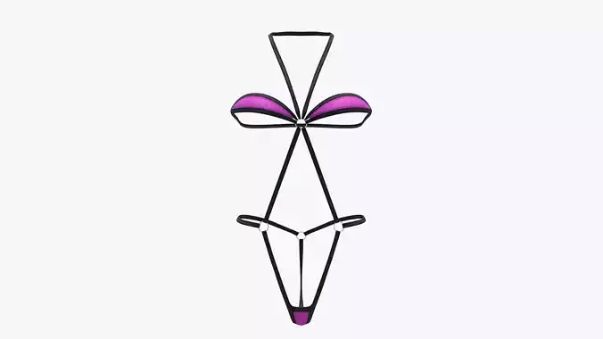 Swimsuit SMS 55 Low-poly 3D model
