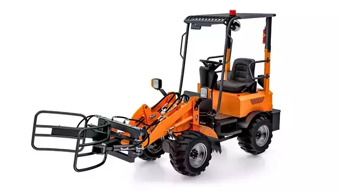 Professional Compact Loader with Hydraulic Bale Grab
