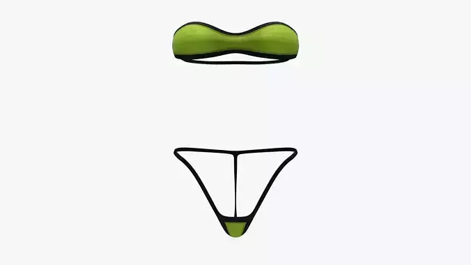 Swimsuit SMS 57 Low-poly 3D model