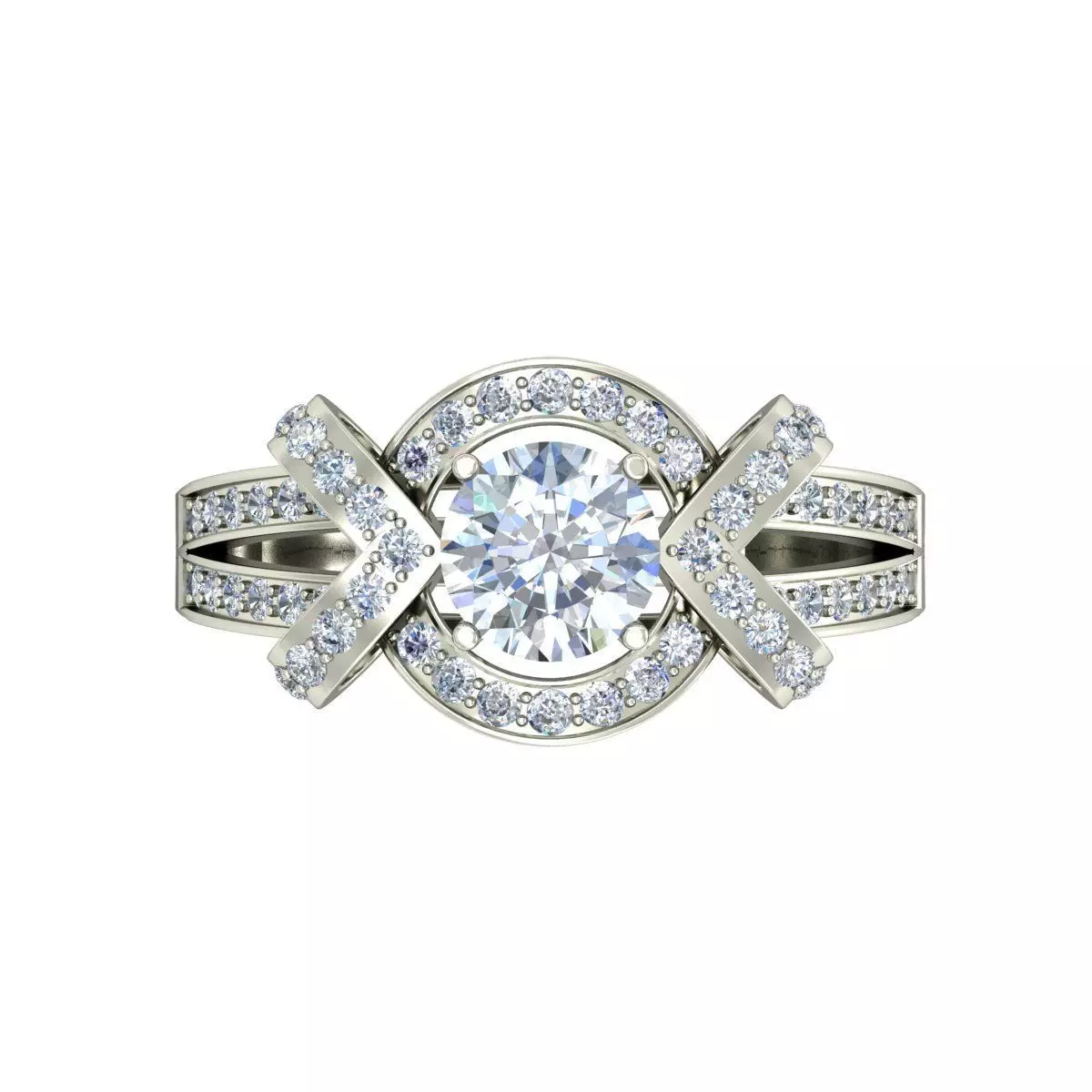 Women Ring  Render 3dm STL OBJ FBX Details 3D print model_3