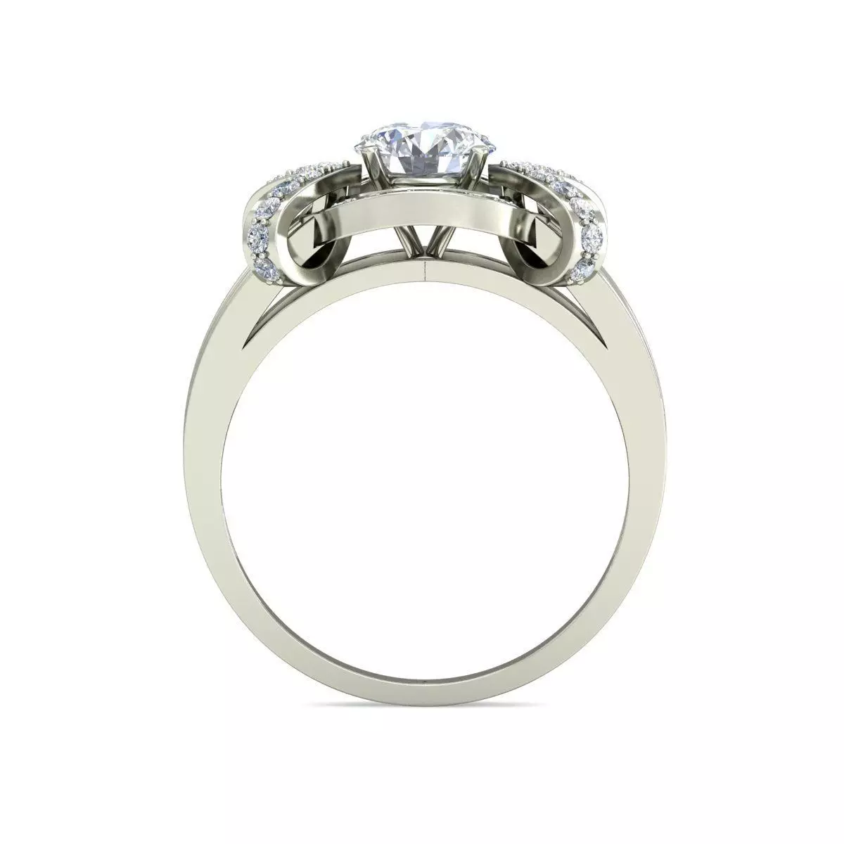 Women Ring  Render 3dm STL OBJ FBX Details 3D print model_1