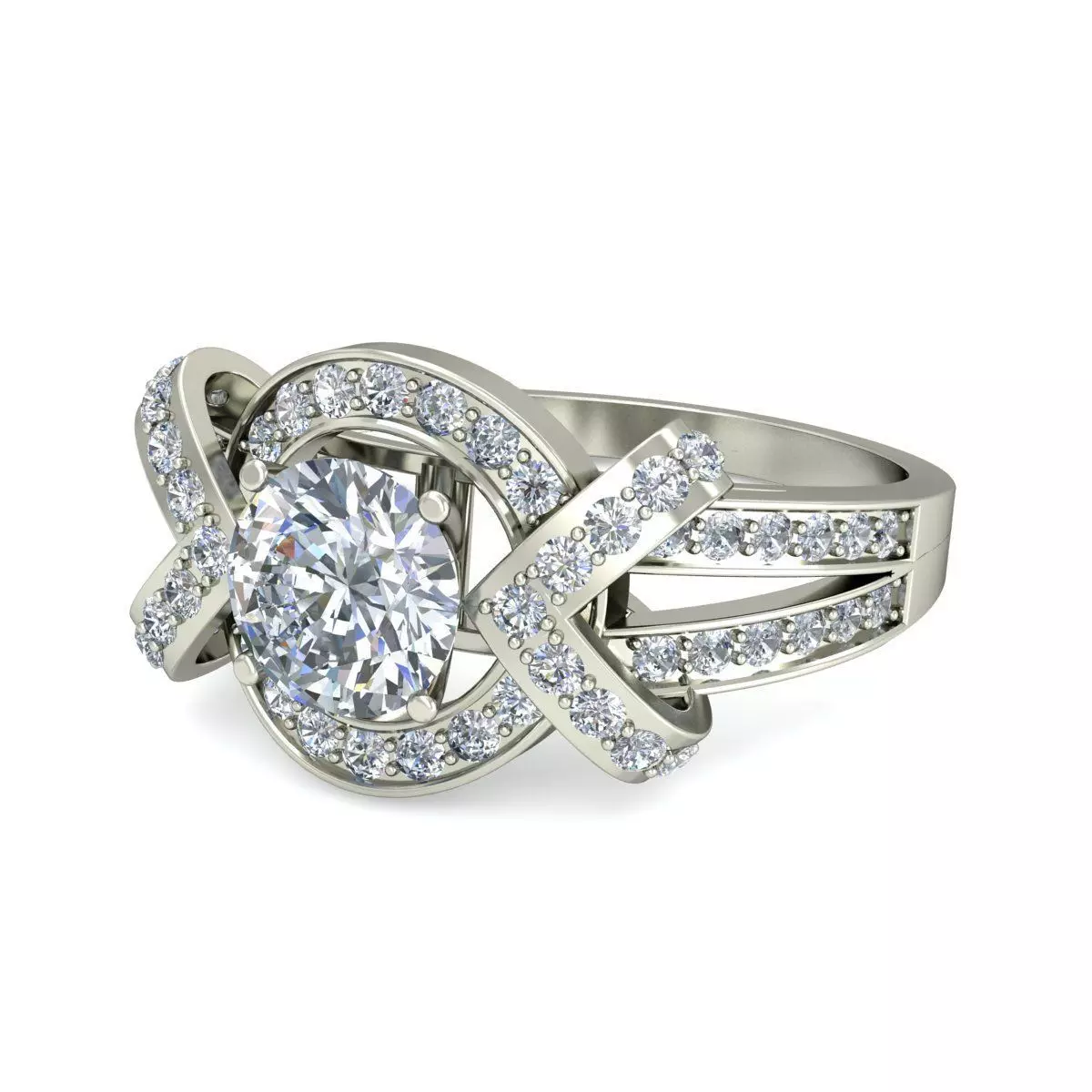 Women Ring  Render 3dm STL OBJ FBX Details 3D print model_4