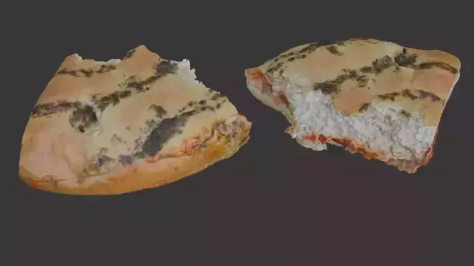  Molded Bread Slice Scan