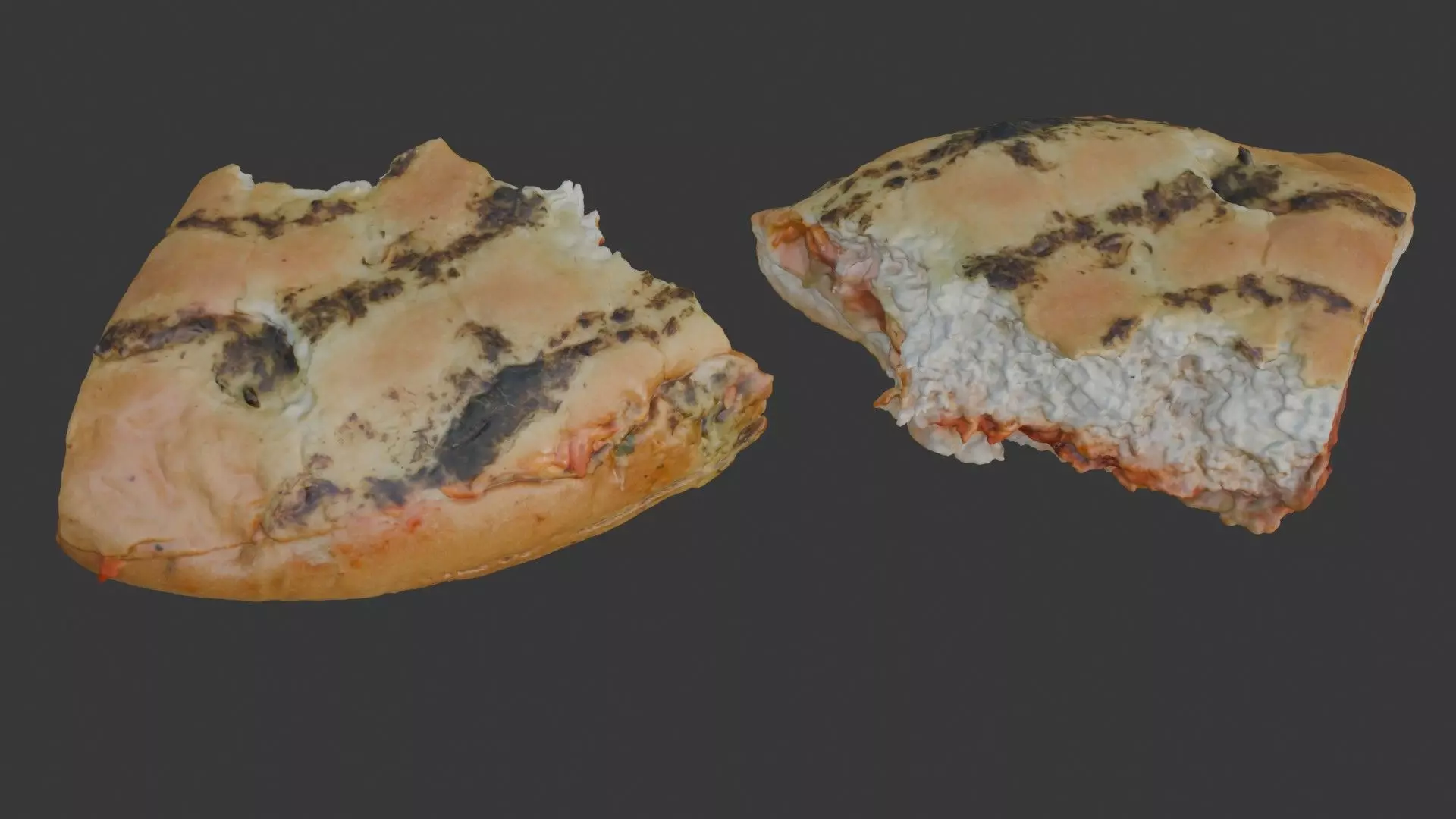  Molded Bread Slice Scan Low-poly 3D model_0