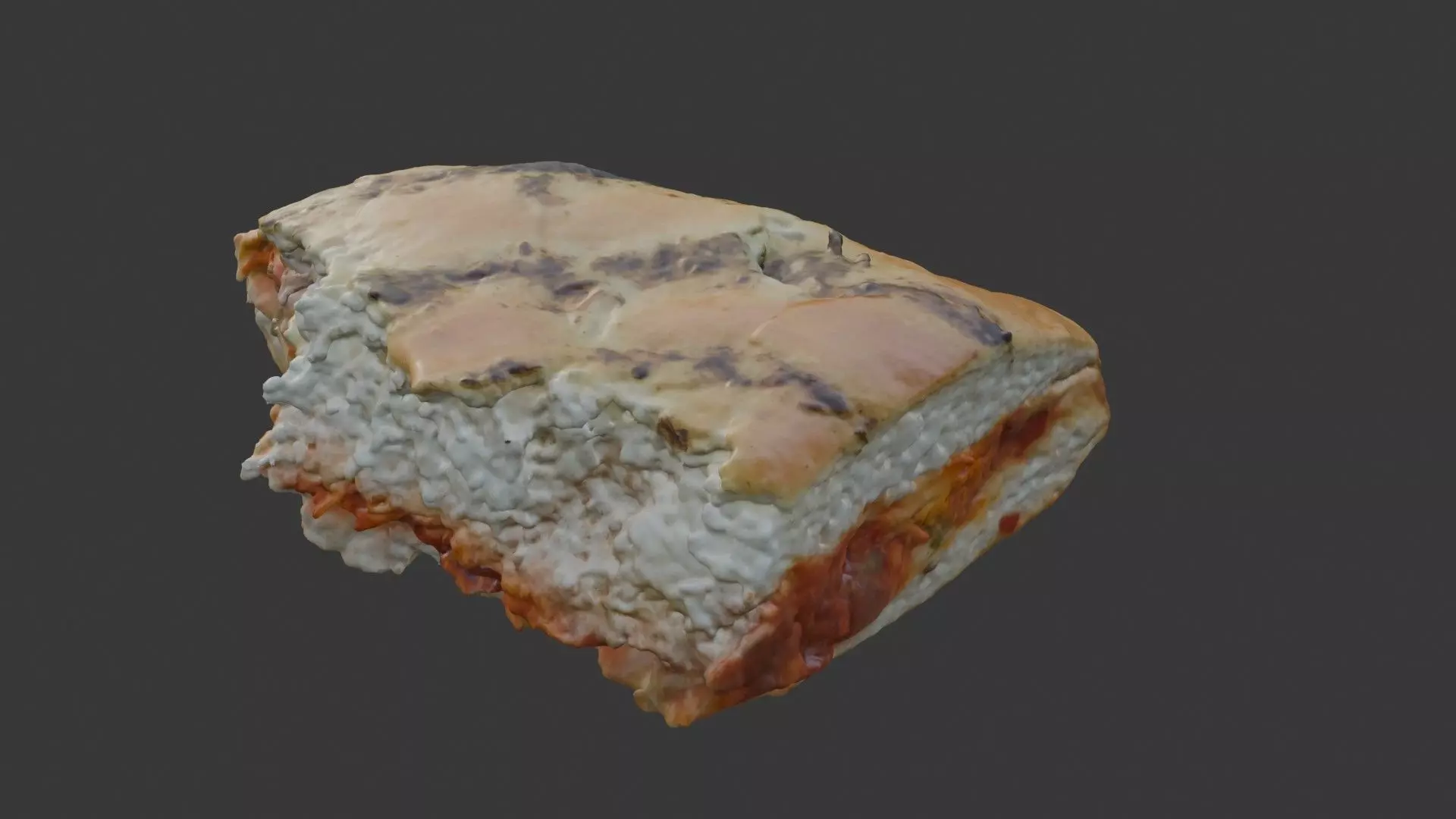  Molded Bread Slice Scan Low-poly 3D model_5