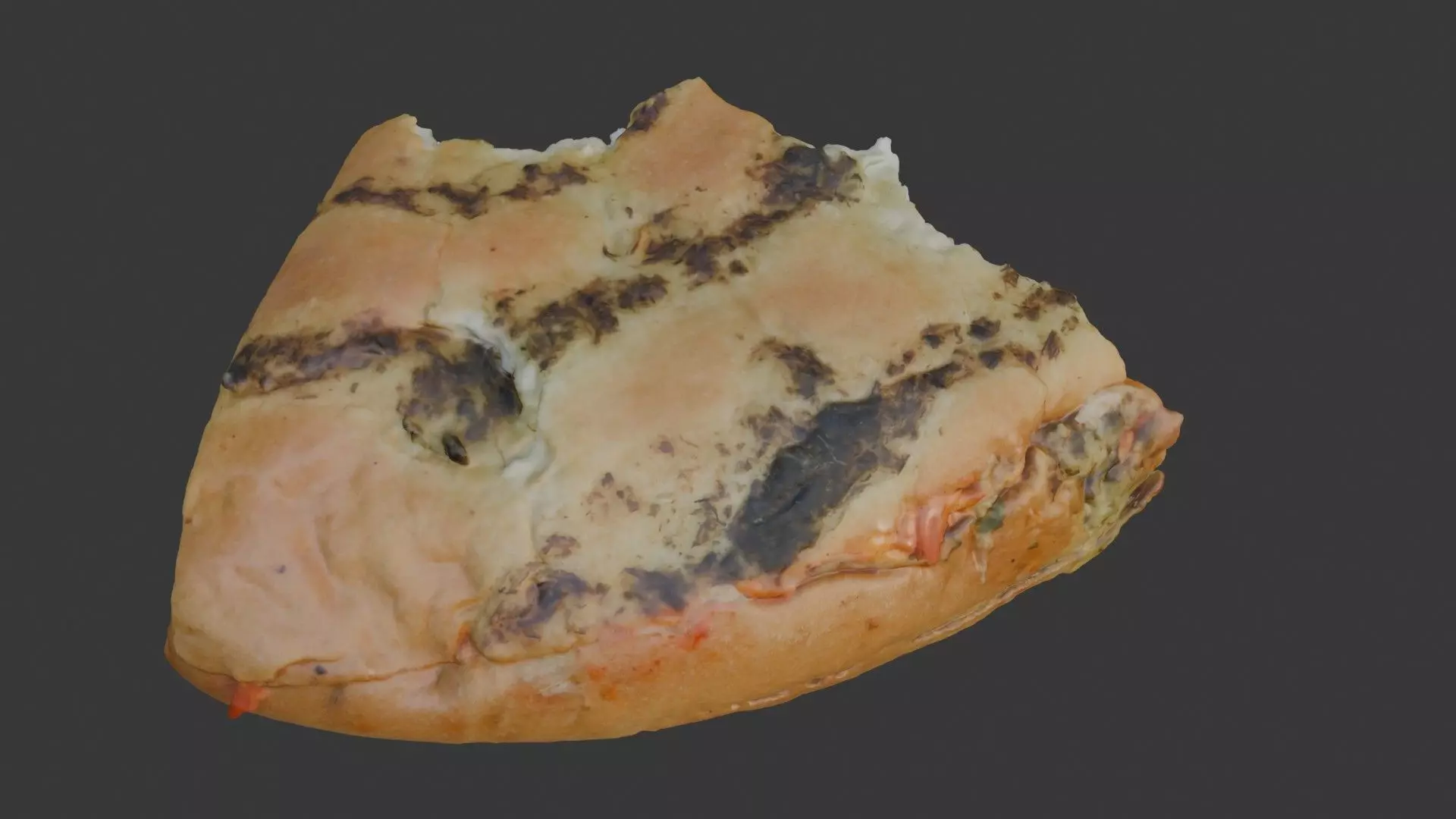  Molded Bread Slice Scan Low-poly 3D model_1