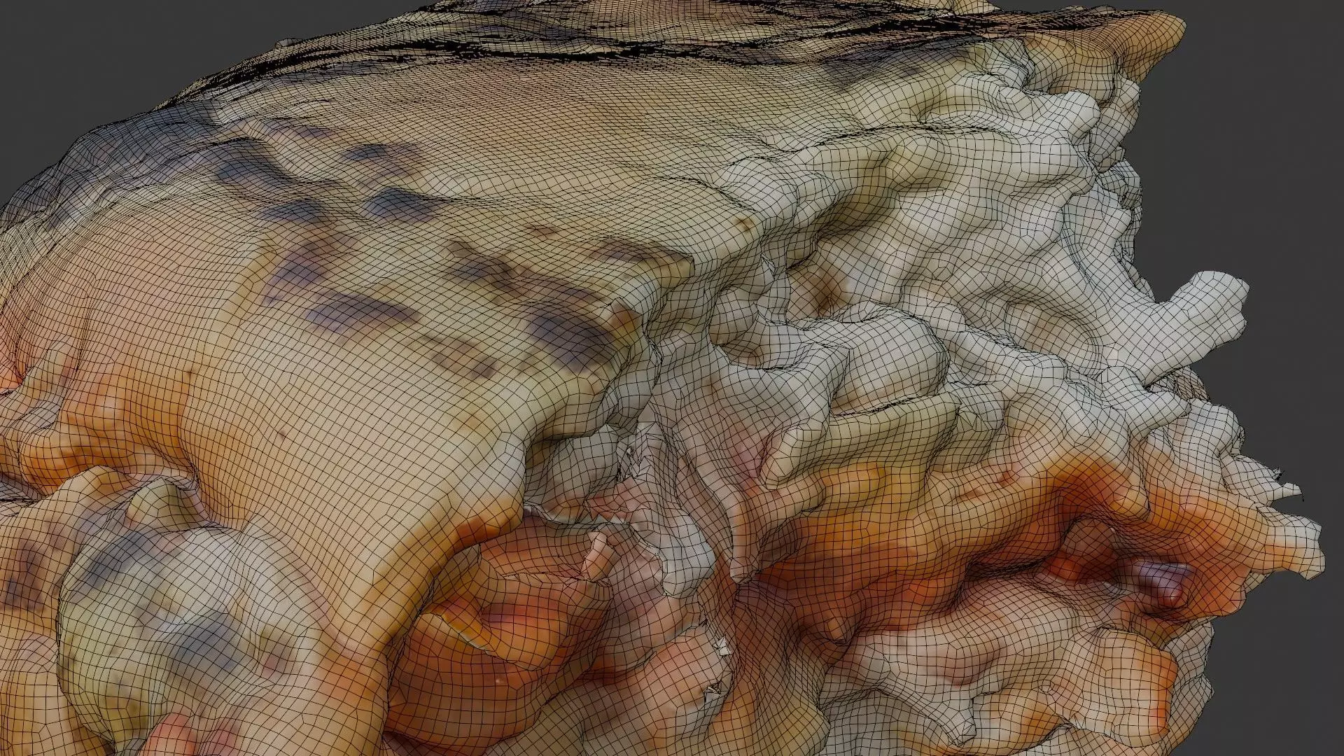  Molded Bread Slice Scan Low-poly 3D model_3