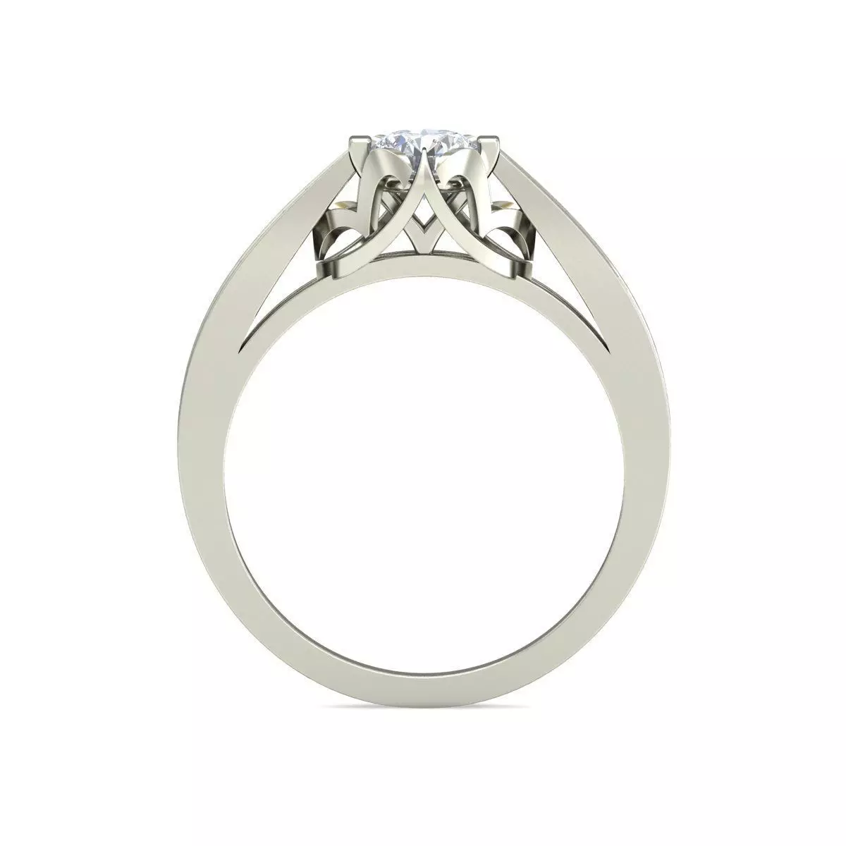 Women Ring  Render 3dm STL OBJ FBX Details 3D print model_1