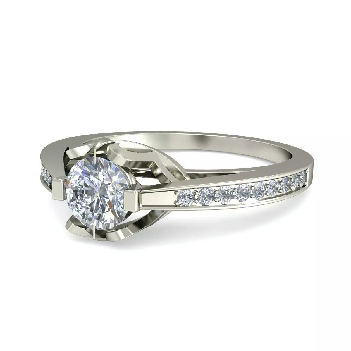 Women Ring  Render 3dm STL OBJ FBX Details 3D print model_4