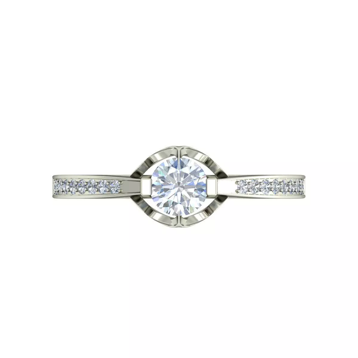 Women Ring  Render 3dm STL OBJ FBX Details 3D print model_3