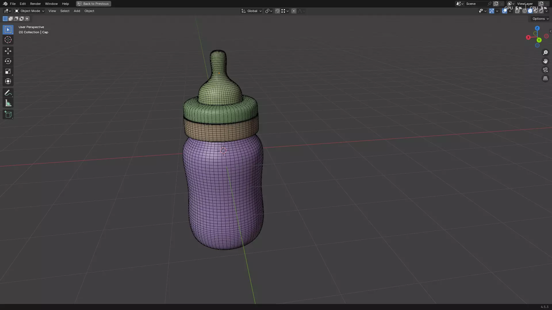 Baby Bottle With Milk 3D model_18