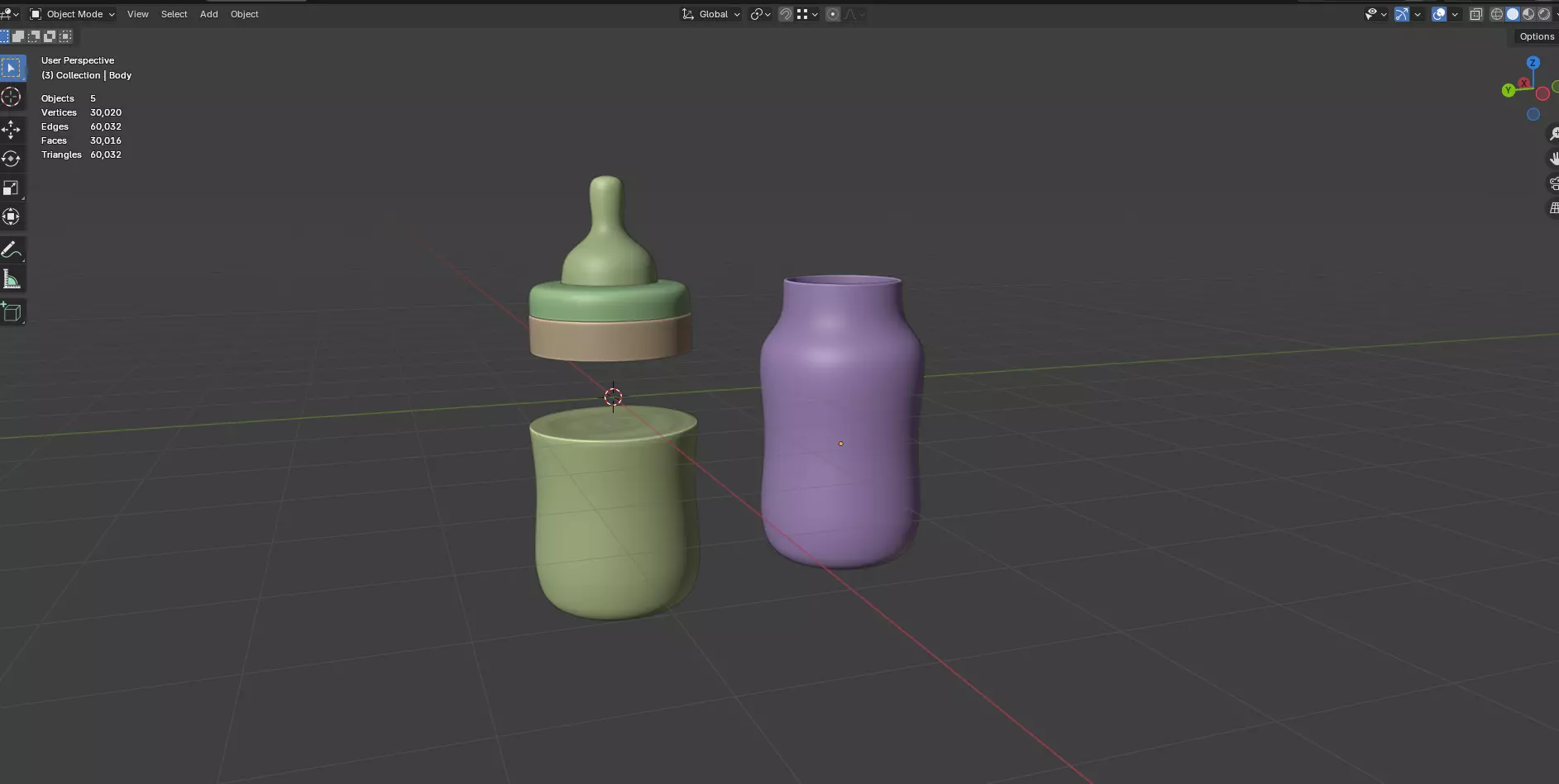 Baby Bottle With Milk 3D model_48
