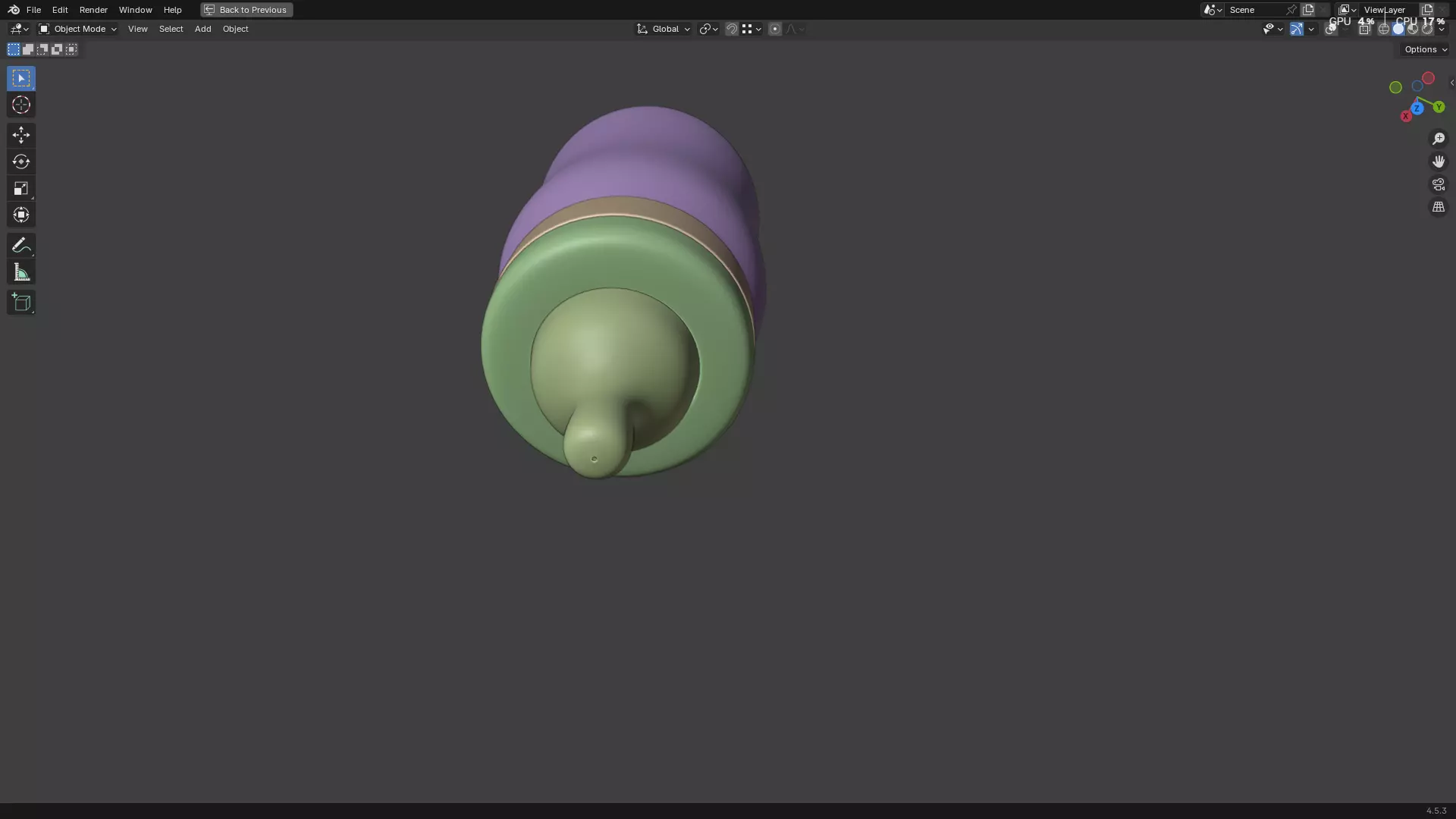 Baby Bottle With Milk 3D model_12