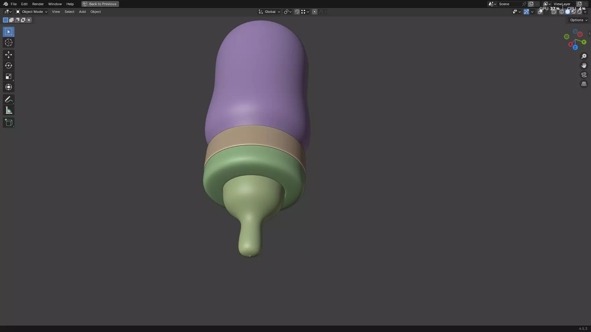 Baby Bottle With Milk 3D model_35