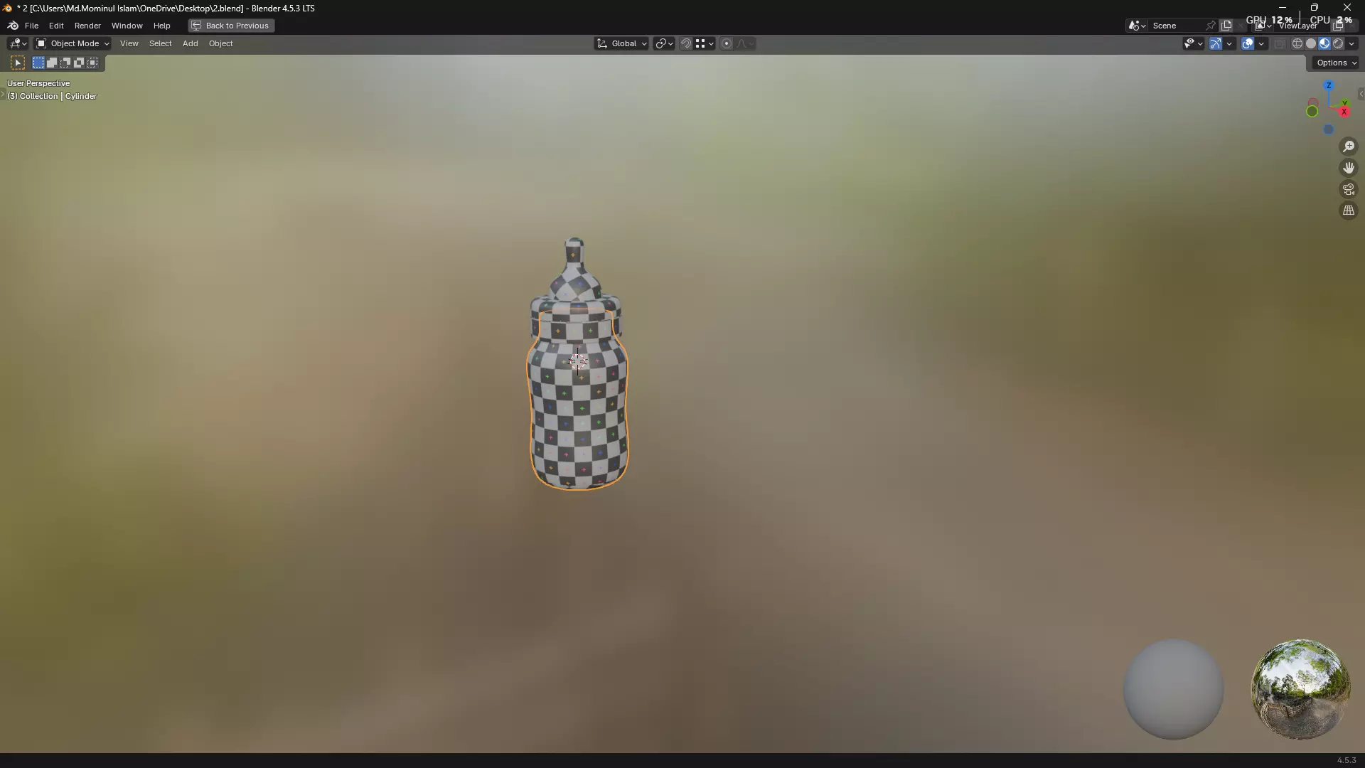 Baby Bottle With Milk 3D model_6