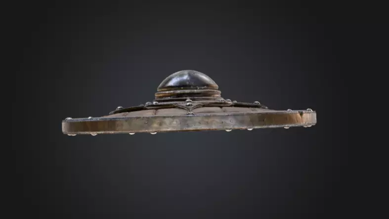 Viking Round Shield of the Iron Star Low-poly 3D model_15