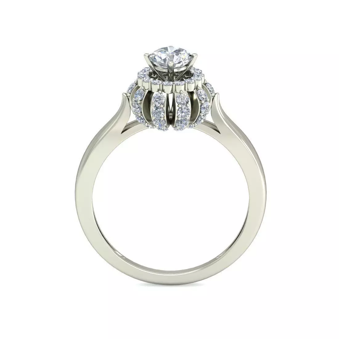 Women Ring  Render 3dm STL OBJ FBX Details 3D print model_1