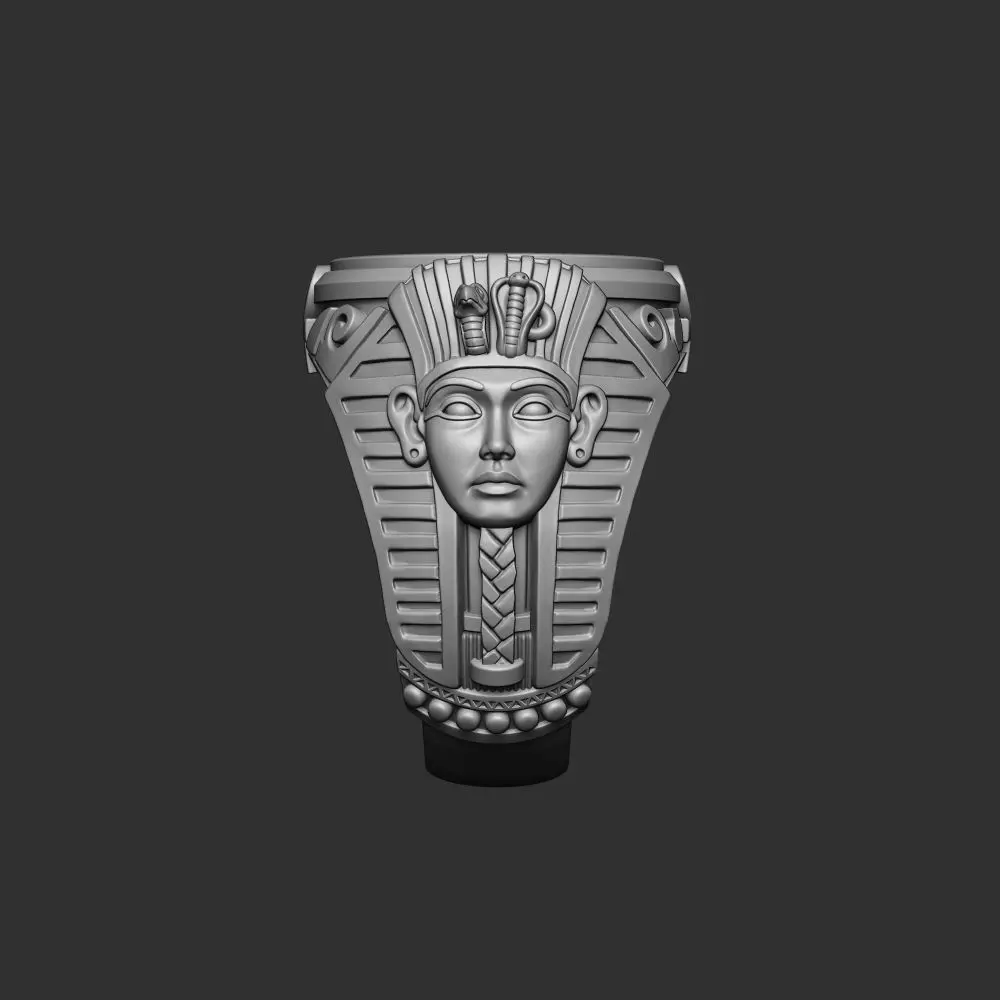 Tutankhamun Anubis Horus Egyptian Ring 3D print model_6