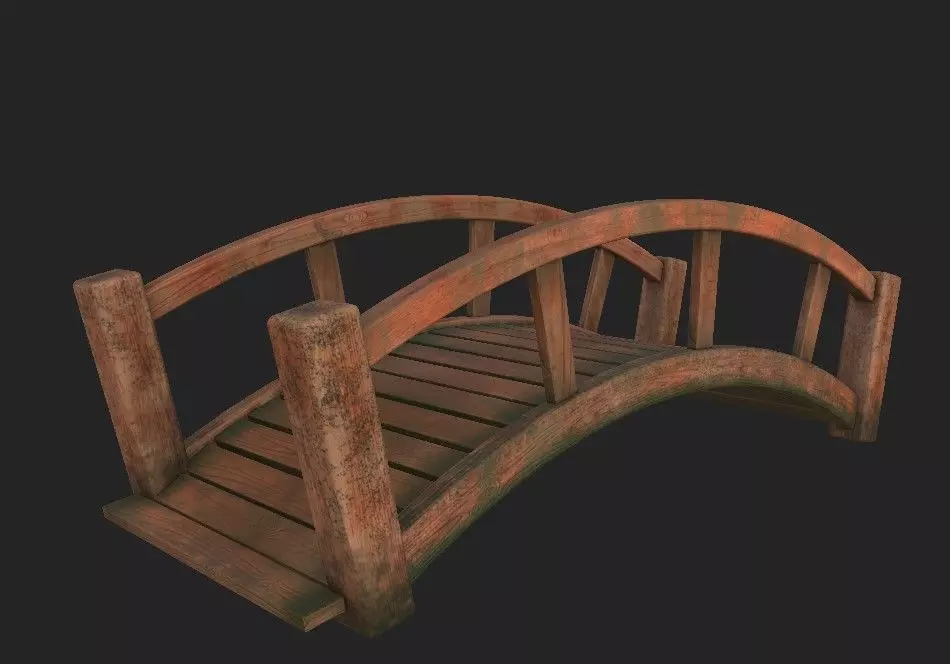 Wooden briz Free low-poly 3D model