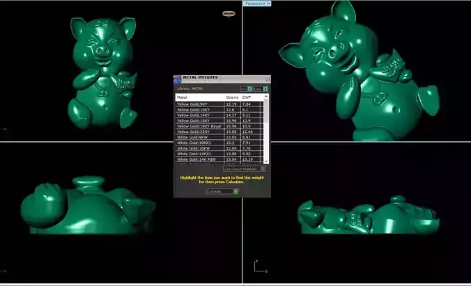 Laugh cute pigs 3D print model