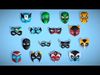16 Kids Superhero Mask Pack - Cartoon - Stylized Masks Pack Low-poly 3D model_1