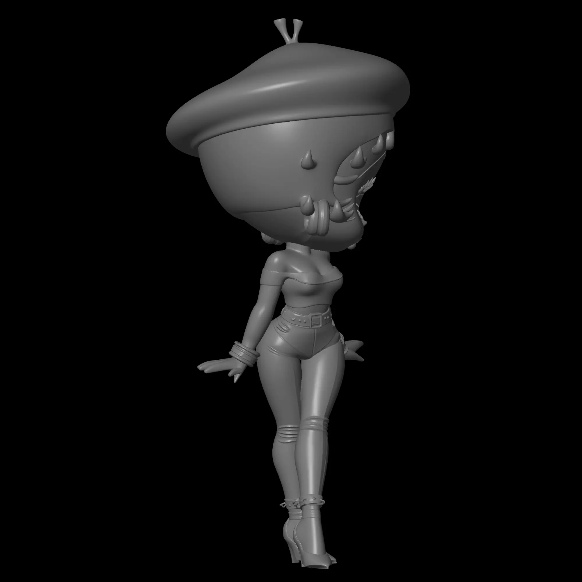cute betty bopp model 3D print model_3