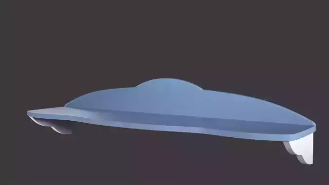 3d model of a designer shelf for 3d printing