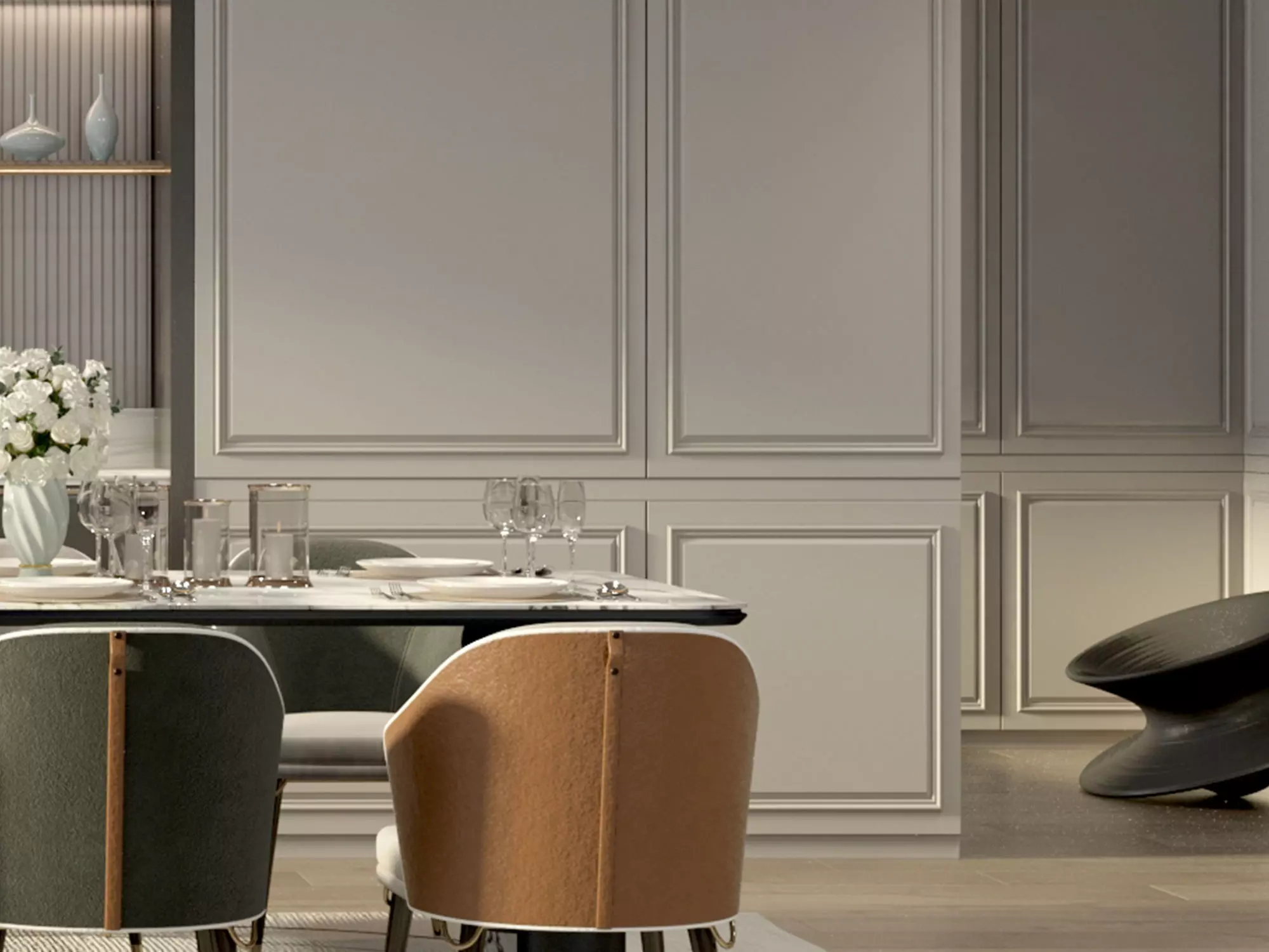 Kitchen interior 3D model_4