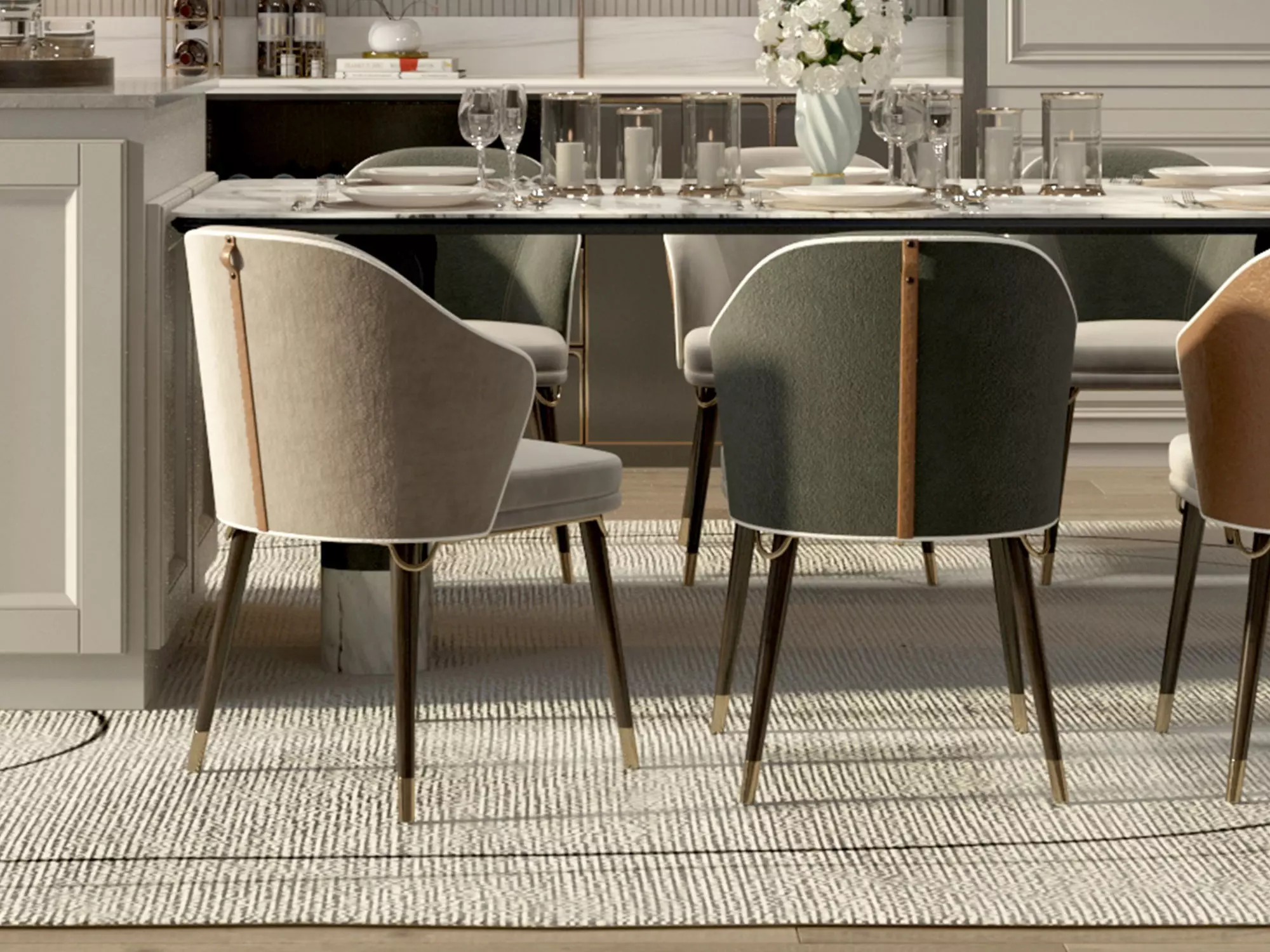 Kitchen interior 3D model_1