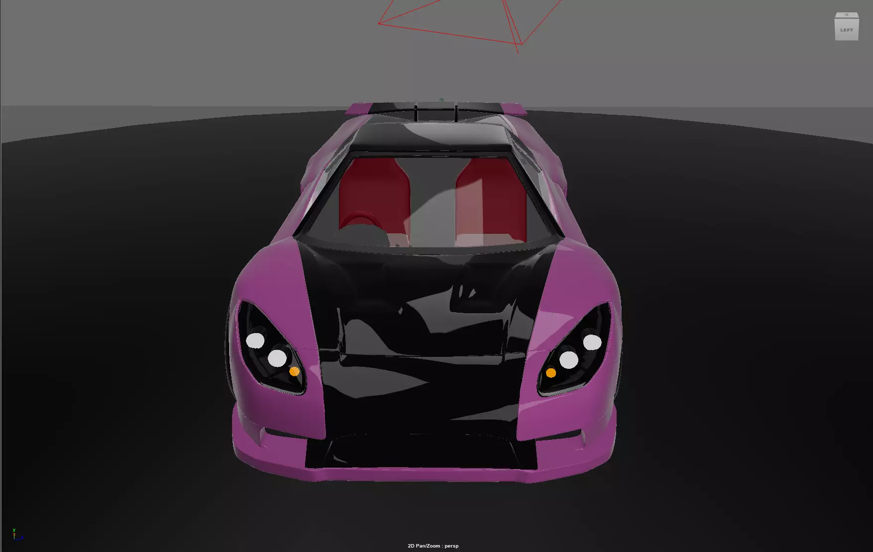 honda nsx veilside performance Low-poly 3D model_1