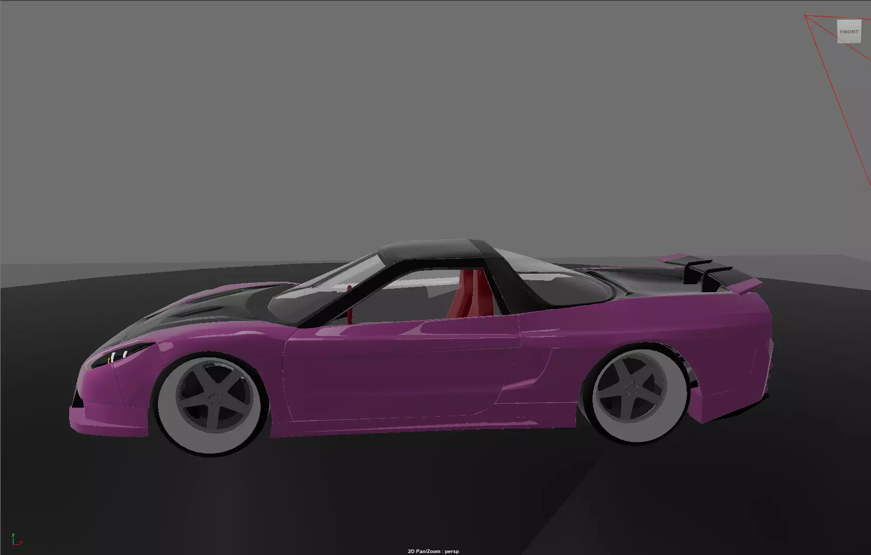 honda nsx veilside performance Low-poly 3D model_8