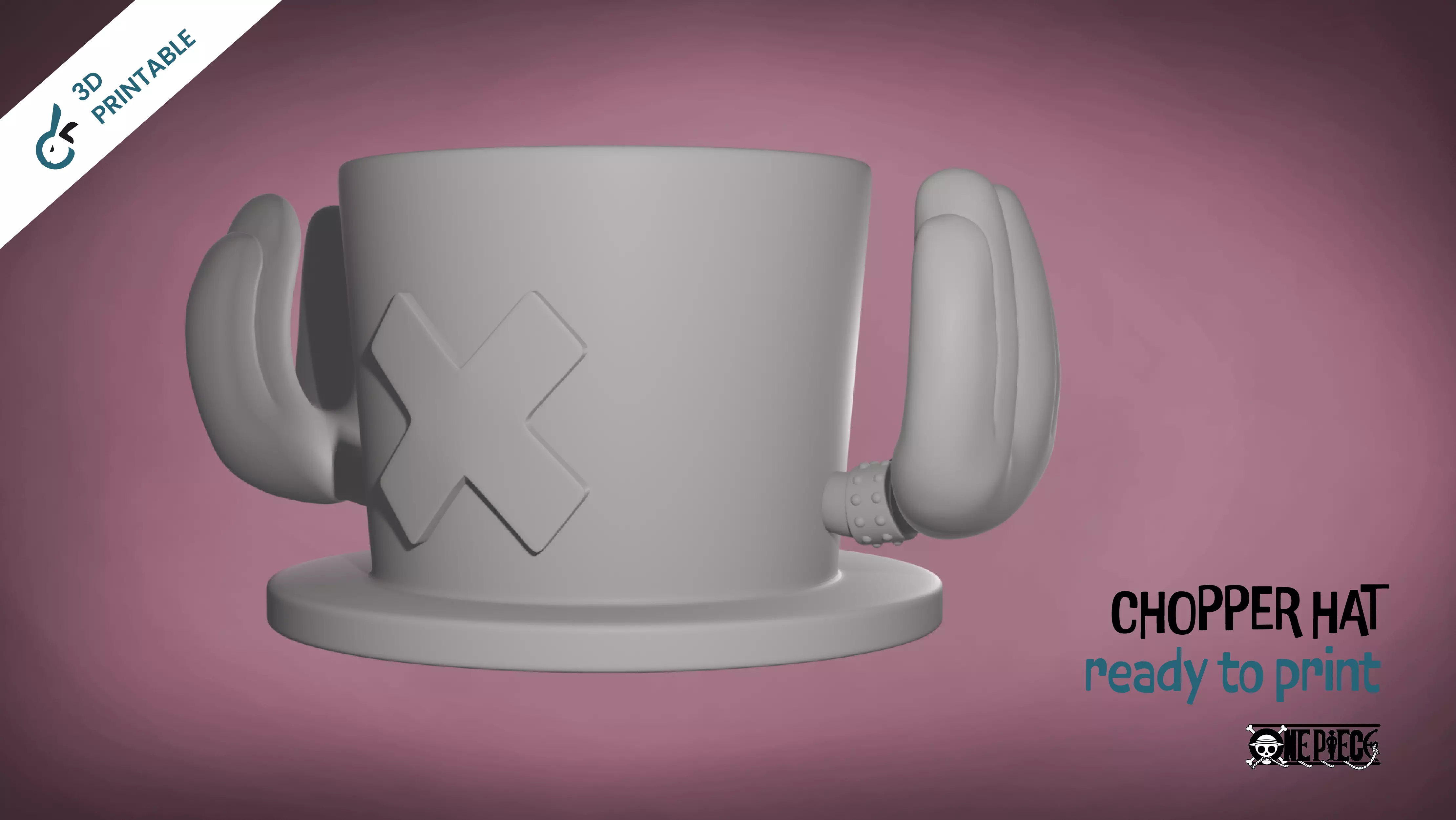 Chopper Hat - One Piece 3D printable 3D print model_0