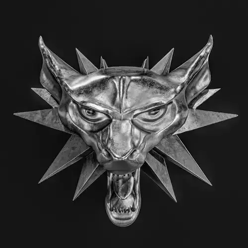  Witcher 3  Wolf Logo