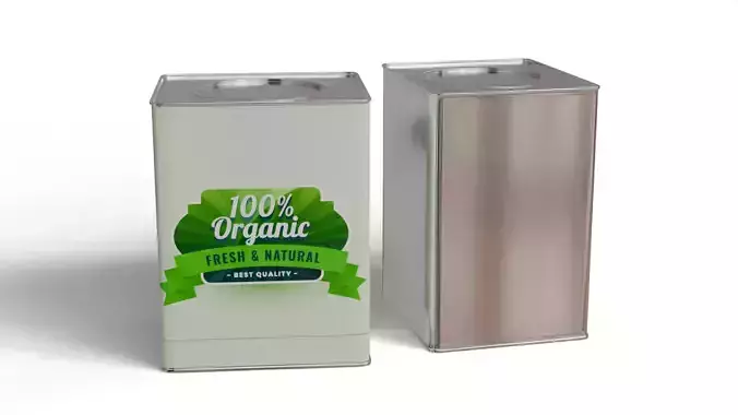 Square Aluminium food can tin