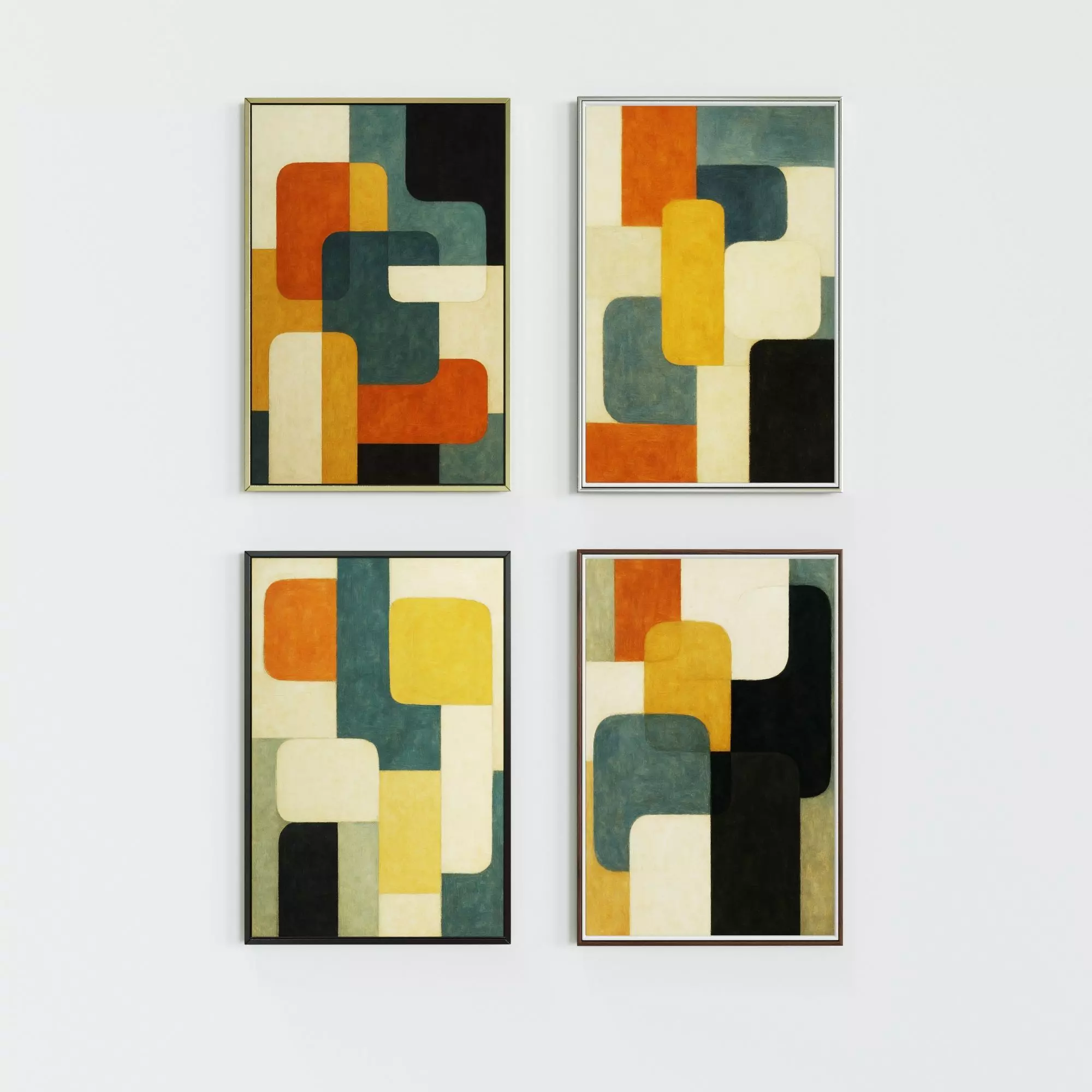 Picture with frame N-002 3D model_5