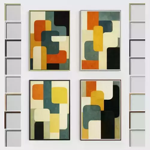 Picture with frame N-002