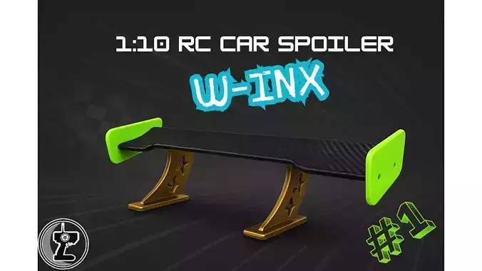 1 10 RC DRIFT CAR SPOILER W-inX
