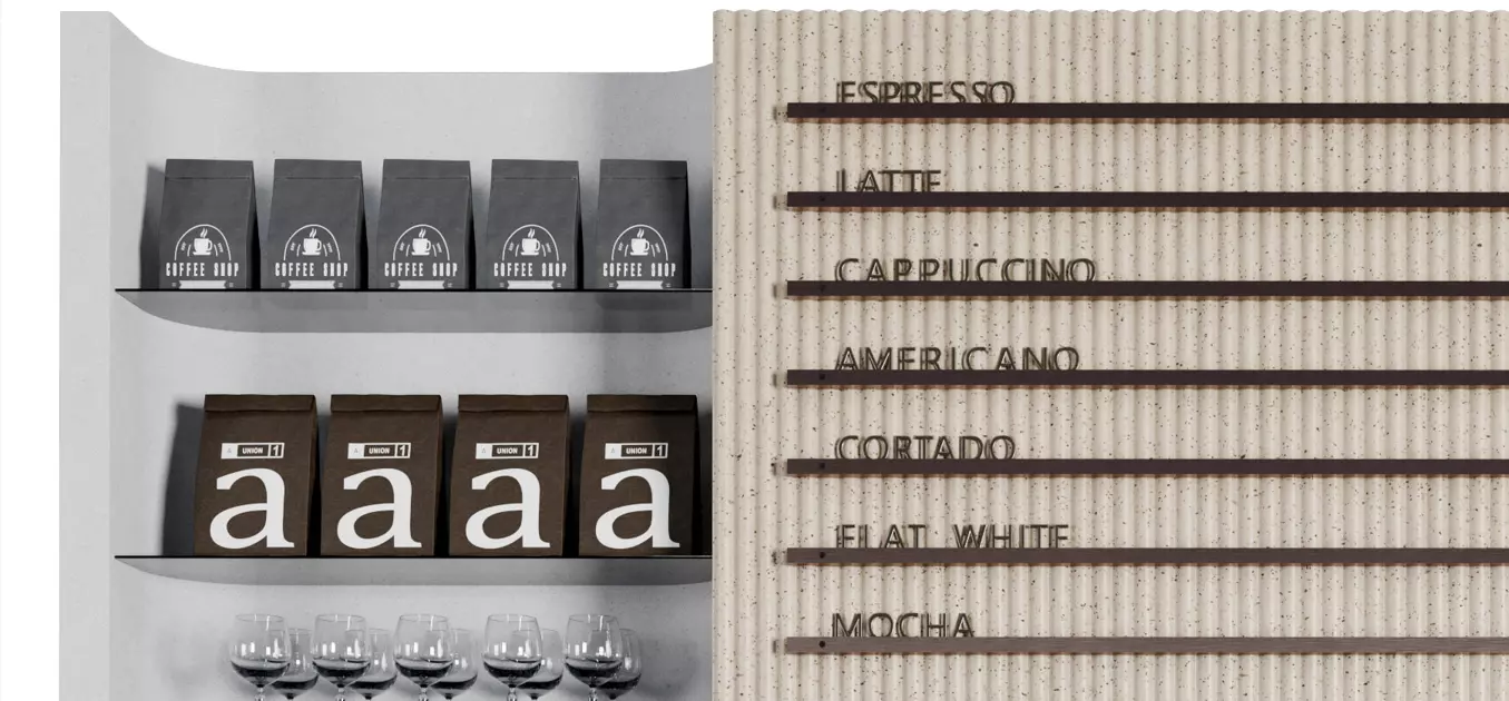 Coffee Shop reception Restaurant Bar Counter 17 3D model_11