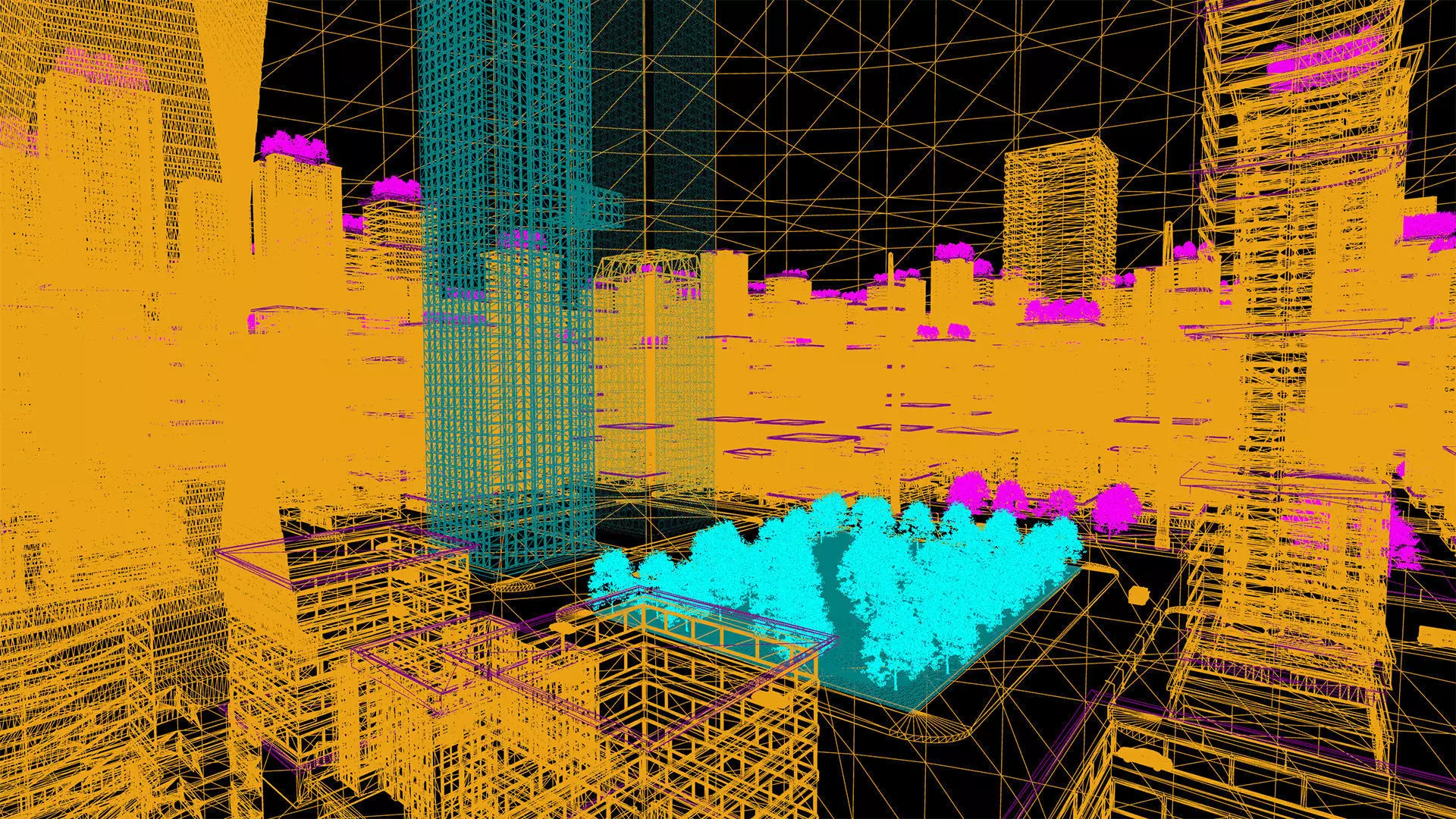 Detailed Sci-Fi Metropolis Unreal Environment City Low-poly 3D model_10