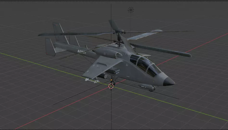 Army Helicopter High-Quality 3D Model PBR Textures Low-poly 3D model_2