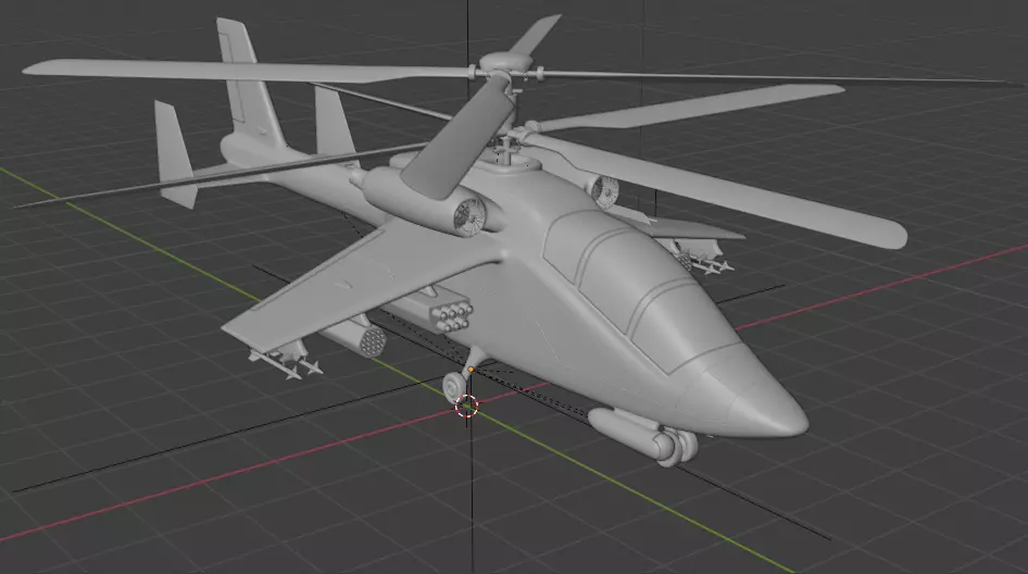 Army Helicopter High-Quality 3D Model PBR Textures Low-poly 3D model_3